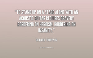 Playing Acoustic Guitar is Like Leaving Your House Without Makeup