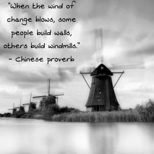 Build Windmills when life gets windy