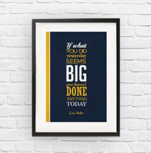 Lou Holtz Notre Dame Fighting Irish Inspirational Big Quote Poster ...