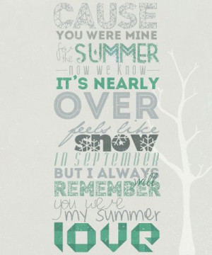 lyrics!!! Summer Love!!!!
