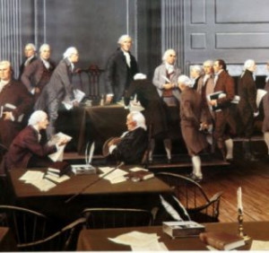 Founding Fathers at Constitutional Convention