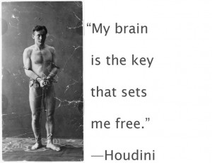 surrounded by people insisting he had super-natural powers, Houdini ...