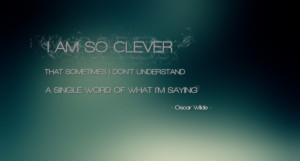 2600x1400 text quotes funny oscar wilde clever Wallpaper download