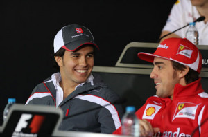 Sergio Perez, Fernando Alonso, Chinese GP 2012