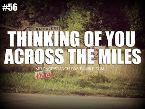 thinking of youacross the miles