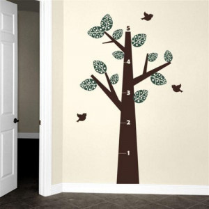 _tall_ruler_trees_branch_leaf_home_art_decals_wall_sticker_vinyl_wall ...
