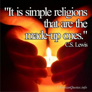 Simple Religions - C.S. Lewis Quote