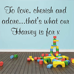 Details about BOYS BEDROOM WALL ART STICKERS / QUOTES ~ PERSONALISED ...