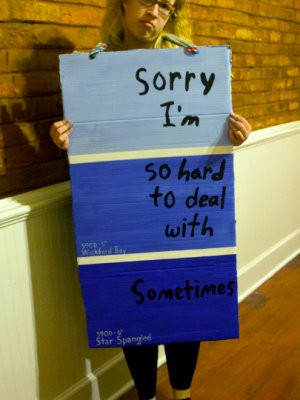 Why do people write random stuff on paint samples?