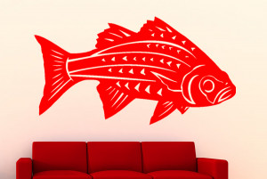 Bass #2 Fish Wall Decal Car Decal Print