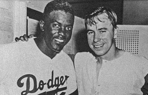 Dodger greats Jackie Robinson and Pee Wee Reese - when fans booed