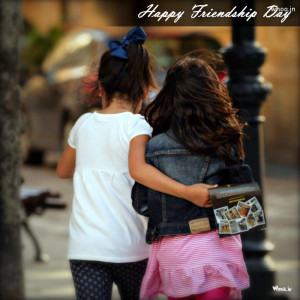 Happy Friendship Day Two Little Girl Friendship And Friendship Quote ...