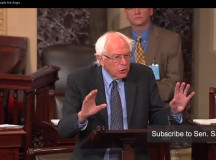 Image of Independent Senator Bernie Sanders (VT) screen captured from ...