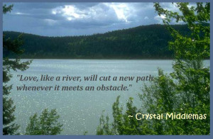 beautiful love and river quotation