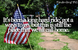 It's been a long hard ride, got a ways to go, but this is still the ...