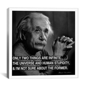 iCanvas Albert Einstein Quote Canvas Wall Art