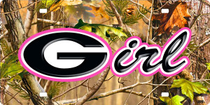 Georgia Girl bulldogs License Plate, Georgia Girl bulldogs License Tag