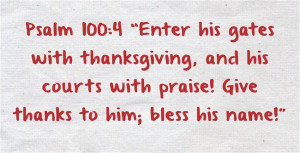 Prayer Requests and Thanksgiving