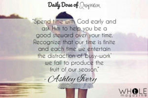 Spend time with God...