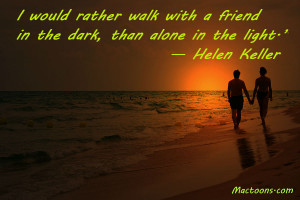 ... Friends – Inspirational Friendship Quotes: Love Couple At Sunset
