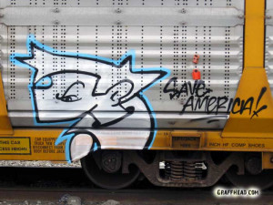 ... pictures of famous sayings by Jaber to the GraffHead train section
