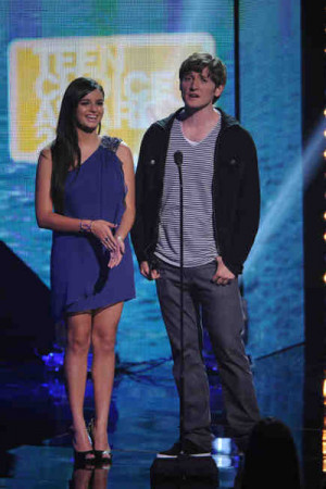 Rebecca Black And Lucas Neff At Teen Choice 2011
