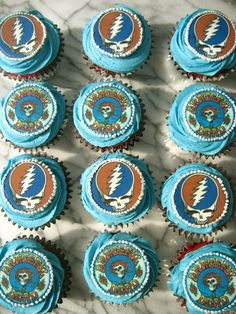 Grateful Dead cupcakes!