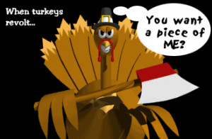 Funny Thanksgiving Turkey Cards