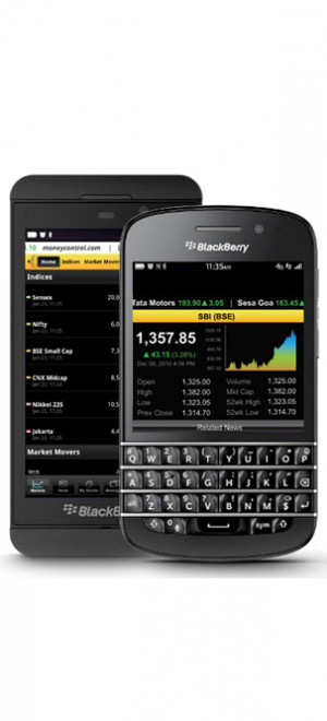 The top Finance App on iPhone is now available for your BlackBerry.
