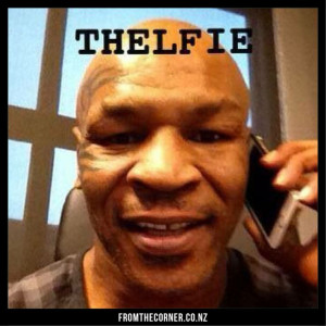 Selfie from Mike Tyson, funny pic from the boxing legend.
