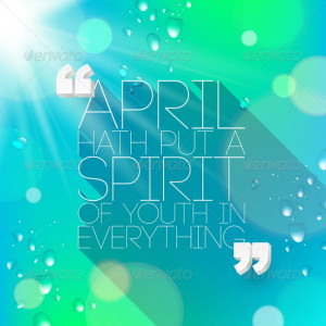 Quotes about spring by William Shakespeare – Typographical vector ...
