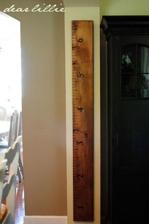 Giant ruler - kids height wall chart