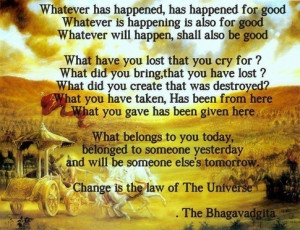 ... the most inspiring quotes from the Bhagavad Gita on karma and life