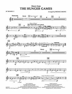 Music from hunger games michael brown trumpet sheet music More
