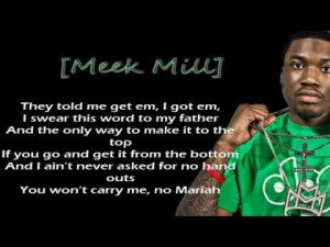 Meek Mill Quotes From Songs Rick ross, meek mill mariah