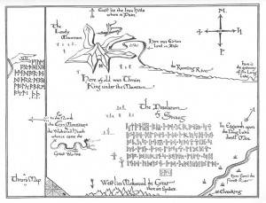 Tolkien map - Thror's map