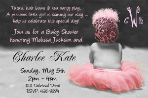 poem wording baby shower invitations for a girl