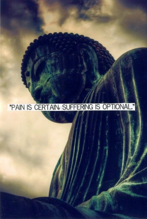 Pain is certain suffering optional