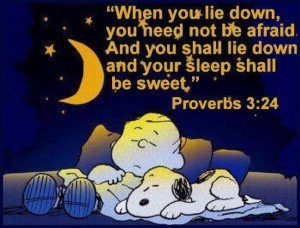Your sleep shall be sweet Proverbs 3:24