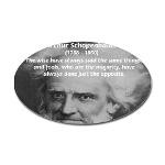 Pessimism / Schopenhauer Oval Sticker