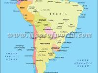 South America Map with Capital Cities