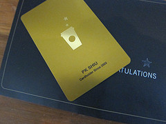 My Starbucks Gold Card