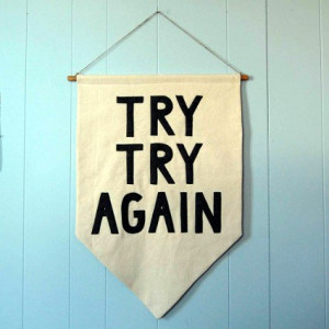 try try again banner