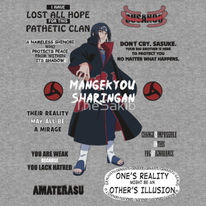 Itachi Quotes Typography. by TheSakib
