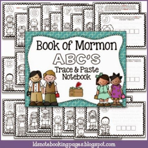 LDS Notebooking: Book of Mormon ABC's Trace and Paste Notebook Lds ...