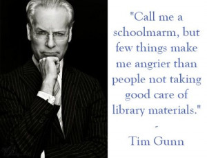 swoonreads: liblinks: LLTG: Librarians Love Tim Gunn Reasons...