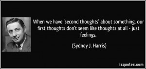Having Second Thoughts Quotes