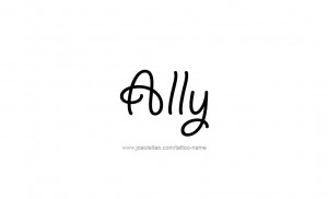 Ally Name Tattoo