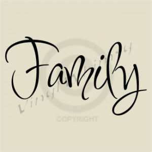 Vinyl Wall Art - Quote - Family - Vinyl Lettering - Decal - VWF502