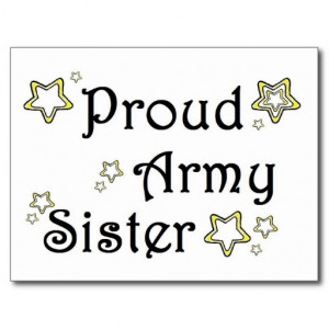 Proud Army Sister Post Cards